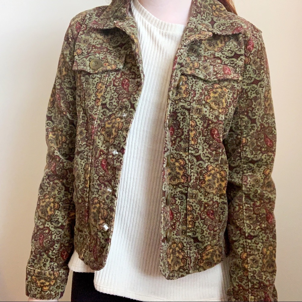 Timeless Christopher & Banks Floral Jacket
